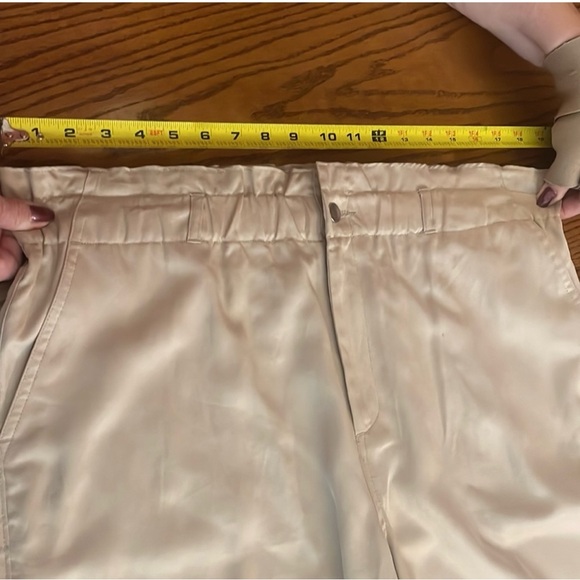 Womens BAR III pants size XL beige pants trouser pants elastic waist - Picture 6 of 11